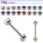 bbehjb3 barbell ceja acero quirurgico bolas media joya bisel 3mm venta