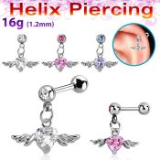 bber1 barbell helix acero quirurgico bolas 4mm corazon alas cristal colgado distribuidor mayorista