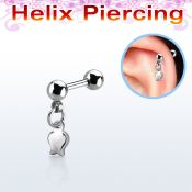 bber82 barbell helix acero quirurgico bolas 4mm colgante tulipan plata distribuidor