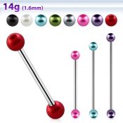 bbipr5 barbell industrial acero quirurgico 316l bolas perla 5mm mayorista