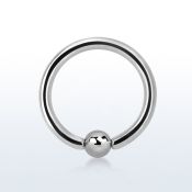 bcr16s 316l steel ball closure ring with 2 5mm mm ball