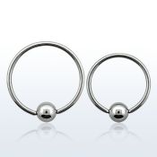 bcr20 316l steel 0 8mm ball closure ring with 3mm ball