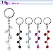 bcrgdpr7 316l steel bcr 1.6mm w a multi pearl chain