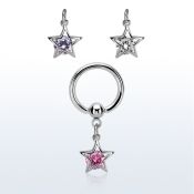 bcrgz414 aro bola presion acero 316l colgante estrella zirconia redonda medio plata distribuidor