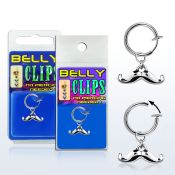 blcp517 piercing falso clip colgante bigote feliz 1 pieza venta
