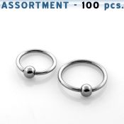 blk107 bulk of 316l steel ball closure rings with a 2 5mm ball