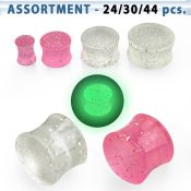 blk512 dual use acrylic plug glitter plug luminous plug