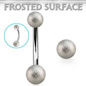 bn2fos piercing ombligo acero quirurgico bolas acero esmerilado 5mm 6mm distribuidor mayorista
