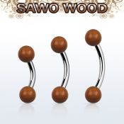 bnsw5 organic belly banana w steel post w 5mm sawo wood balls
