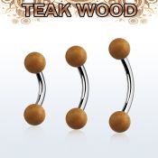 bnte5 organic belly banana w steel post w 5mm teak wood balls