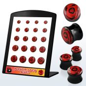 brpg104 board w acrylic double flared plug with rose picture