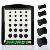 brsipg3 display 24 retainers plug silicona negra 4mm 12mm distribuidor