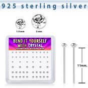 bxnymc8 silver bend it yourself nose stud 22g clear 52