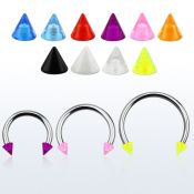 cbuvcn4l barbell circular diametro acero 316l conos 4mm acrilico uv usar como arete distribuidor mayorista