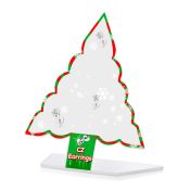 dac77 display vacio acrilico transparente arbol navidad 32 pares piercings oreja al por mayor