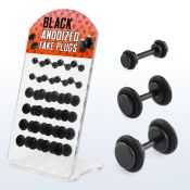 dacb69 board of anodized 316l steel fake plug with o ring