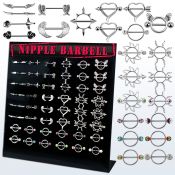 danp3 display 48 barbells pezon pezoneras acero 316l distribuidor mayorista