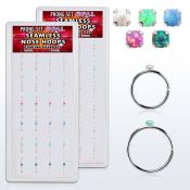 dnsm153 caja 24 aro continuo nariz plata 925 0 6mm opalos sinteticos redondos 1 5mm 516 & 38 8mm & 10mm distribuidor mayorista