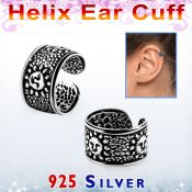 ehvcf10 piercing helix tipo ear cuff plata esterlina sol vintage distribuidor
