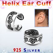 ehvcf18 piercing helix tipo ear cuff plata esterlina disenos corazones conectados al por mayor