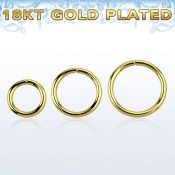 gpsel16 aro continuo plata esterlina oro 18 kts 8mm 12mm venta