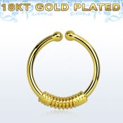 gpsep12k anillo septum falso plata 925 oro 18 kts 1mm alambre envuelto alrededor 12mm venta