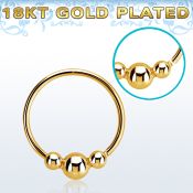 hr28rg aros nariz continuos plata 925 oro 18 kts 0 6mm bola fija 3mm entre bolas 2mm 10mm venta