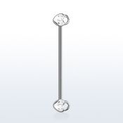 indsh28 barbell industrial acero quirurgico cerraduras corazon mayorista