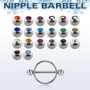 jbnpe5 pezonera redonda acero quirurgico barra bolas joya bisel 5mm al por mayor