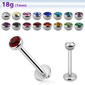 lb18hjb3 labret acero quirurgico bola media joya