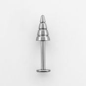 lbcn4b labret acero quirurgico cono perforado 4mm venta