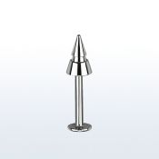 lbcn4e labret acero quirurgico cono hendiduras 4mm distribuidor mayorista