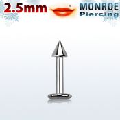 lbmcn25 labret monroe acero quirurgico cono 2 5mm 6mm distribuidor