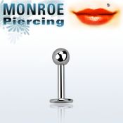 lbmnb labret monroe acero quirurgico bola 3mm 6mm mayorista