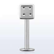 lbsdi4s labret acero quirurgico dado 4mm distribuidor