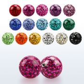 mfr10 10mm multi crystal ball with resin cover threading