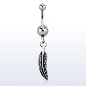 msd638 piercing ombligo acero quirurgico bola acero liso bisel 8mm 5mm pluma curvada 10mm mayorista