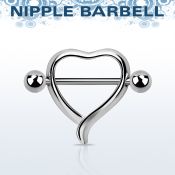 npsh11 pezonera corazon barbell acero 316l bolas 5mm la pezonera esta plata 925 15mm mayorista