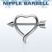 npsh12 pezonera corazon barbell pezon acero quirurgico cono 4mm final flecha diametro 16mm venta