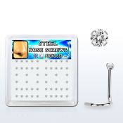 nswz15xc caja 52 piercing nariz l acero quirurgico zirconia redonda 1 5mm distribuidor