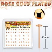 nymx3rs caja display 52 piercing nariz doblar tu mismo plata 925 0 6mm oro rosa redonda 2mm distribuidor mayorista