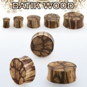 pba dilatacion plug doble flare madera batik al por mayor