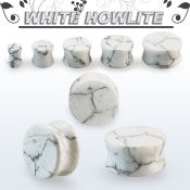 pgsnn plug doble flare piedra howlita