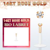rbizcs clear labret bio flexible bola presion oro rosa 14 kts zirconia redonda 1 5mm mayorista