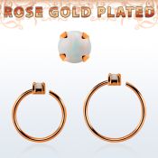 rsnho15 aro continuo nariz plata 925 oro rosa opalo 1 5mm mayorista