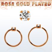 rsnhz15 aro continuo nariz plata 925 oro rosa zirconia 1 5mm distribuidor mayorista