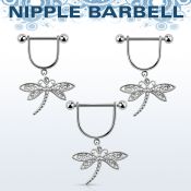 snpod3 barbell pezon estribo acero quirurgico bolas 5mm libelula venta