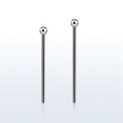 snyb20 steel bend it nose stud w a 2mm ball shaped top