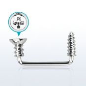 sudscw barbell superficial industrial acero quirurgico 90 grados tornillo estrella rosca 14g rosca al por mayor