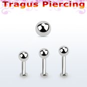 tlbb4s labret tragus acero 316l base redonda 2 5mm tragus piercing bola 4mm distribuidor mayorista